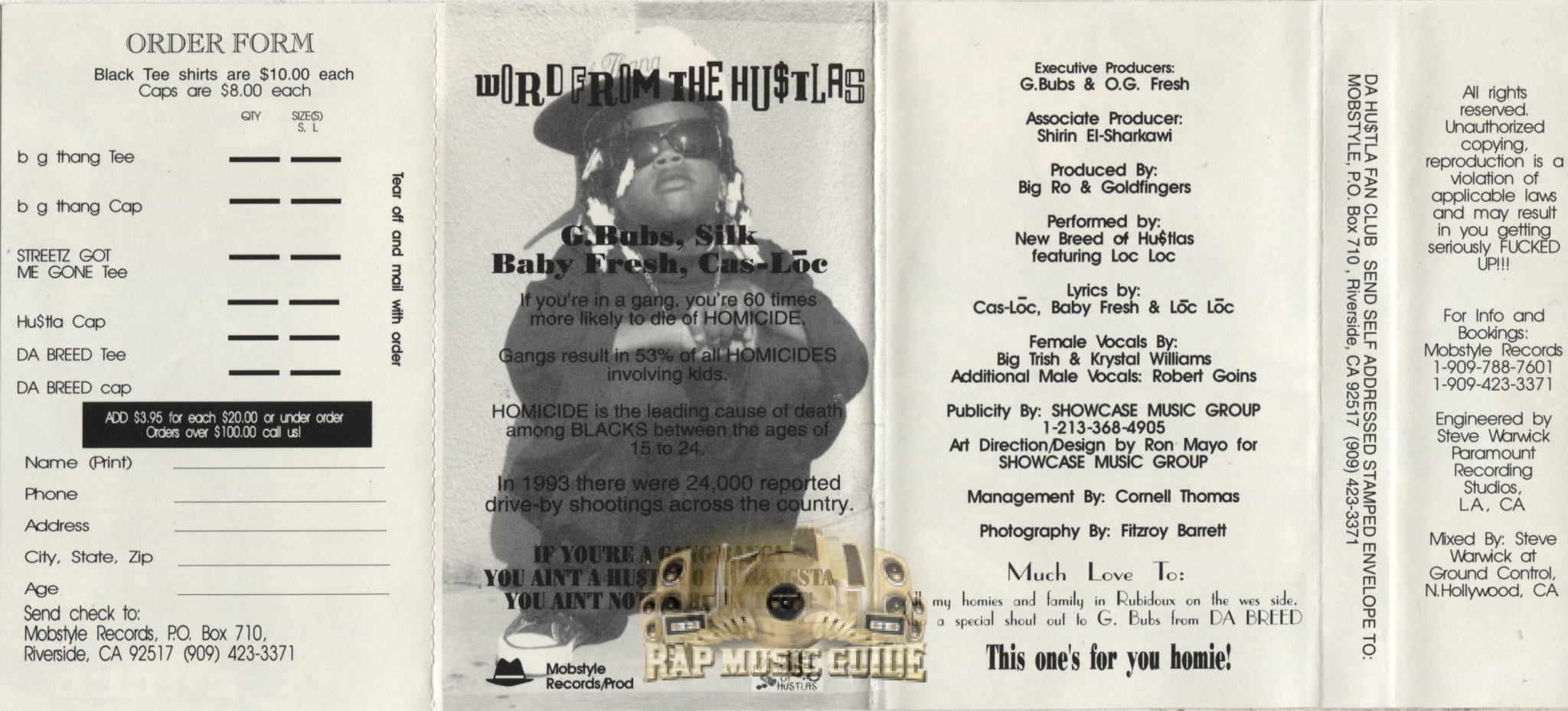 New Breed Of Hustlas - BG Thang: Cassette Tape | Rap Music Guide